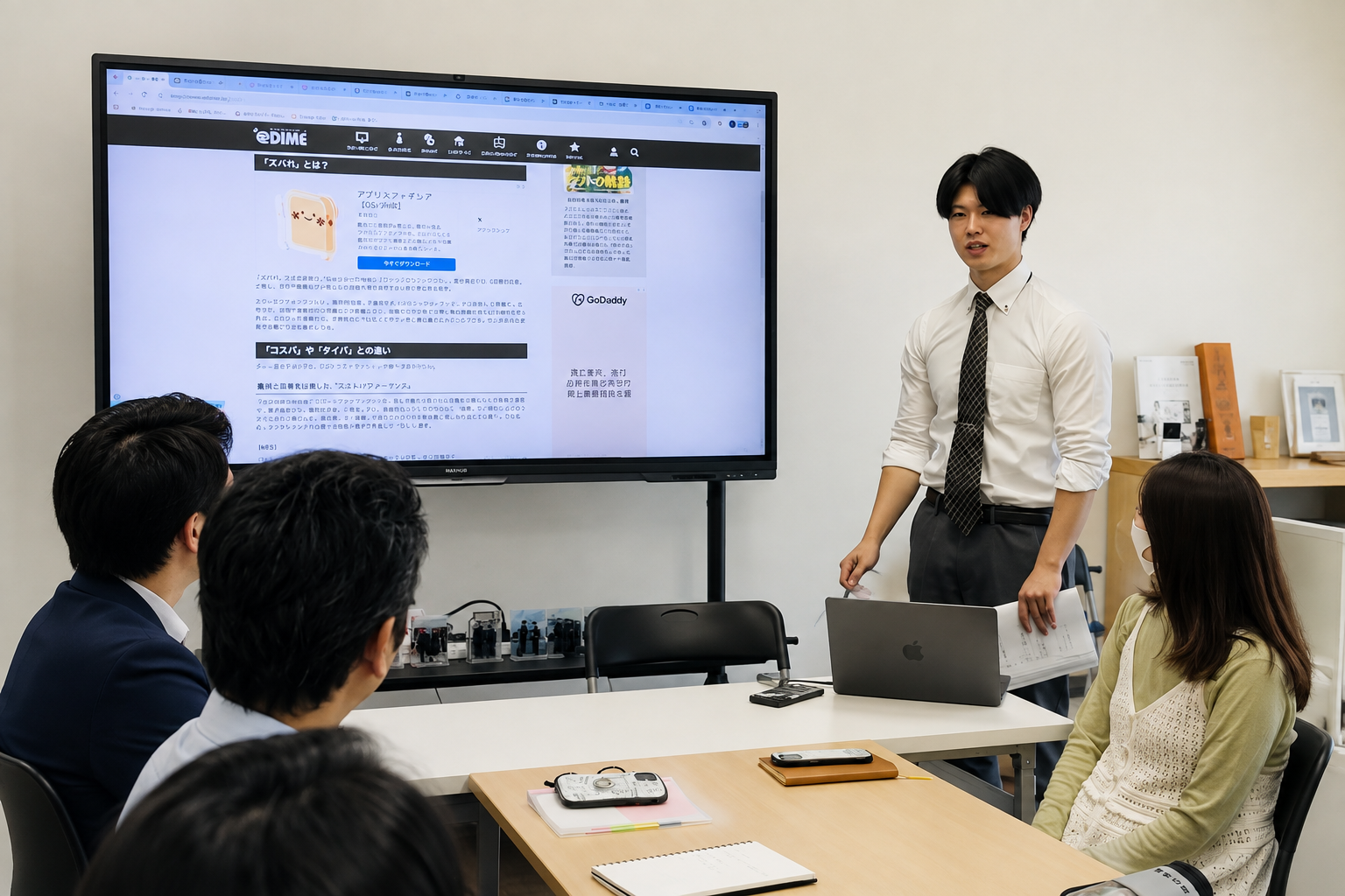 MAXHUBを活用した社内ミーティング